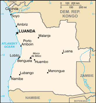 Angola map